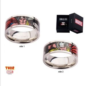 Men’s thor printed comics ring